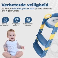 WC Verkleiner Met Trapje - Inclusief Handvaten - Opvouwbaar - 2 Tot 7 Jaar - Blauw Geel -Winkel voor babyproducten 1200x1200 620