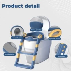 WC Verkleiner Met Trapje - Inclusief Handvaten - Opvouwbaar - 2 Tot 7 Jaar - Blauw Geel -Winkel voor babyproducten 1200x1200 625