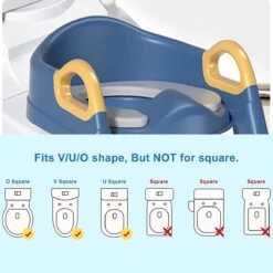 Zindelijkheidstraining Stoel Met Opstapje Ladder, Zindelijkheidstraining Toilet Voor Kinderen Jongens Meisjes Peuters-comfortabel Veilig Potje Stoel Met Anti-slip Pads Ladder - Blauw -Winkel voor babyproducten 1200x1200 633