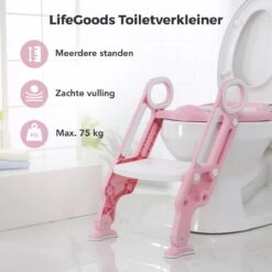 LifeGoods WC Verkleiner Met Trapje - Trainer Met Opstapje - 2 Tot 7 Jaar - Roze/Wit 3 LifeGoods WC Verkleiner Met Trapje - Trainer Met Opstapje - 2 Tot 7 Jaar - Roze/Wit -Winkel voor babyproducten 1200x1200 648