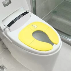 Kinder WC (geel) Bril Opvouwbaar Licht Ontwerp Hygiënisch Voor Onderweg WC Bril Voor Zindelijkheidstraining Makkelijk Mee Te Nemen Gratis Tasje Bijgeleverd -Winkel voor babyproducten 1200x1200 658