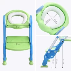 LifeGoods WC Verkleiner Met Trapje - Trainer Met Opstapje - 2 Tot 7 Jaar - Groen/Blauw -Winkel voor babyproducten 1200x1200 677