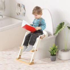 XIORI-SEMS - WC Verkleiner Met Trapje - Toiletverkleiner - Wit Met Goud - Toilettrainer - 2 Tot 7 Jaar - Met Beloningssysteem -Winkel voor babyproducten 1200x1200 681