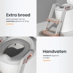 XIORI-SEMS - WC Verkleiner Met Trapje - Toiletverkleiner - Wit Met Goud - Toilettrainer - 2 Tot 7 Jaar - Met Beloningssysteem -Winkel voor babyproducten 1200x1200 682