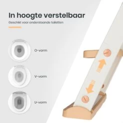 XIORI-SEMS - WC Verkleiner Met Trapje - Toiletverkleiner - Wit Met Goud - Toilettrainer - 2 Tot 7 Jaar - Met Beloningssysteem -Winkel voor babyproducten 1200x1200 685