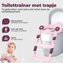 WC Verkleiner Met Trapje - Inclusief Handvaten - Opvouwbaar - 2 Tot 7 Jaar - Roze - Paars -Winkel voor babyproducten 1200x1200 691