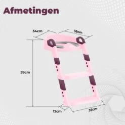 WC Verkleiner Met Trapje - Inclusief Handvaten - Opvouwbaar - 2 Tot 7 Jaar - Roze - Paars -Winkel voor babyproducten 1200x1200 693