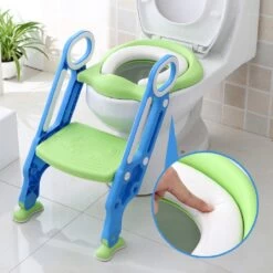Toiletbril Met Trapje Voor Kinderen | Kinder Toiletzitje Toiletstoel Met Trap | Opvouwbare WC-bril Verkleiner Toiletverkleiner | LB-A20 Blauwpaars -Winkel voor babyproducten 1200x1200 697