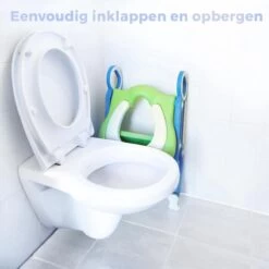 Toiletbril Met Trapje Voor Kinderen | Kinder Toiletzitje Toiletstoel Met Trap | Opvouwbare WC-bril Verkleiner Toiletverkleiner | LB-A20 Blauwpaars -Winkel voor babyproducten 1200x1200 698