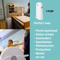 Luieremmer Large Zilver - Groot - Zonder Navulling - Geschikt Voor Pampers En Huggies - Stoma -Winkel voor babyproducten 1200x1200 706