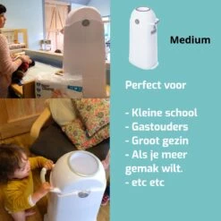 Luieremmer Medium Zilver - Middel - Zonder Navulling - Geschikt Voor Pampers En Huggies - Stoma 9 Luieremmer Medium Zilver - Middel - Zonder Navulling - Geschikt Voor Pampers En Huggies - Stoma -Winkel voor babyproducten 1200x1200 737