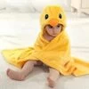 Merkloos Badcape - Babycape - Fleecedeken - Maxi Cosy Deken - Kraam Cadeau - Capuchon - Eend Print -Winkel voor babyproducten 1200x1200 796