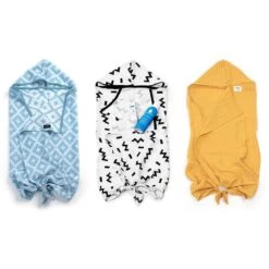 KipKep Blenker Hydrofiele Badcape - Maat 100x70cm - Memphis White -Winkel voor babyproducten 1200x1200 806