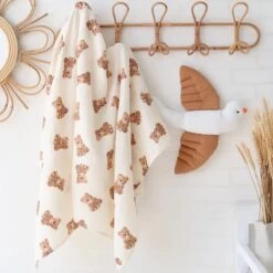 Hydrofiele Doek - Hydrofiele Doek XL - Teddybeer - 120x120cm - Hydrofiel - Swaddle - Multidoek - Superzacht - Hydrofiele Luier -XL - Bamboe - Hydrofiele Doek Teddybeer - Omslagdoek - Emmailloter - Kraamcadeau -Winkel voor babyproducten 1200x1200 826