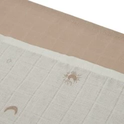 Jollein Hydrofiele Doek Small 70x70cm Stargaze - Biscuit - 3 Stuks -Winkel voor babyproducten 1200x1200 835