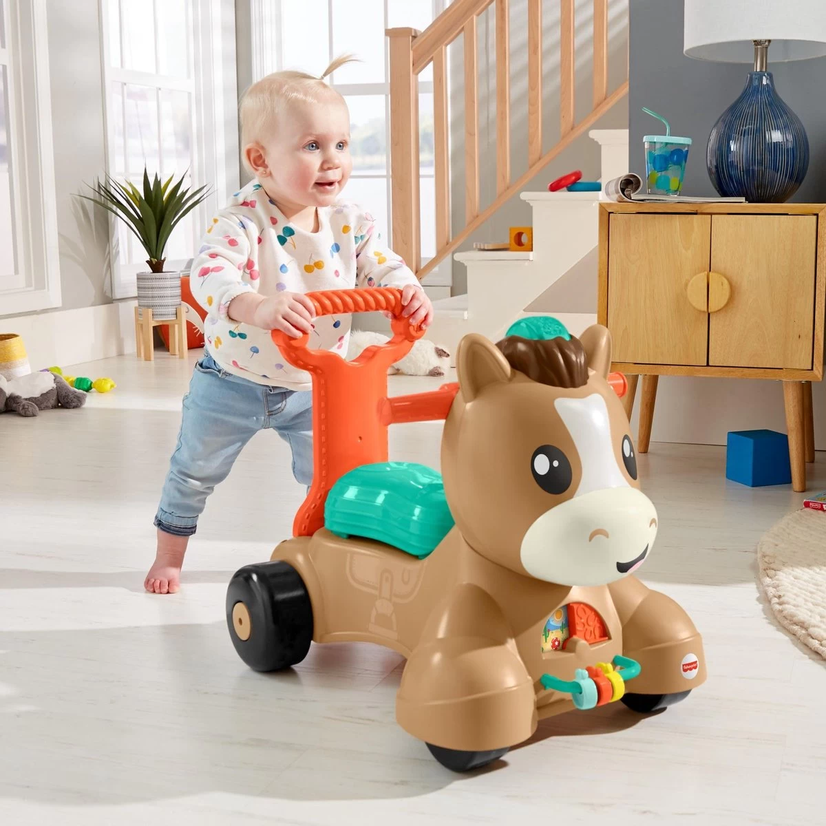 Fisher-Price Pony Loopvriendje - Looptrainer Baby - Bruin - Groen Fisher Price Fisher-Price Pony Loopvriendje - Looptrainer Baby - Bruin - Groen -Winkel voor babyproducten 1200x1200 956