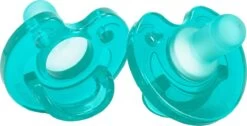 MijnNami Soother Speen - 2 Stuks - Turquoise - Nicu - 100% Voedselgraad Siliconen - Newborn Fopseen - 0-6 Maanden - Soothie Alternatief