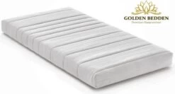 Golden Bedden - Koudschuim HR 45 - 60/120/10 Baby Matras - Ledikant Matras Met Anti-allergische Wasbare Hoes.