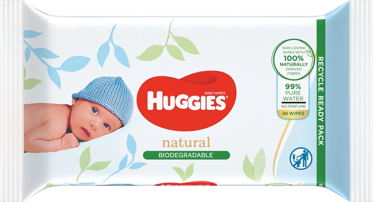 Huggies billendoekjes - 100% plasticvrij - biologisch afbreekbaar - 12 x 48 stuks - 576 doekjes Huggies Billendoekjes - 100% Plasticvrij - Biologisch Afbreekbaar - 12 X 48 Stuks - 576 Doekjes -Winkel voor babyproducten