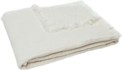 Jollein Baby Deken Ledikant 120x120cm Muslin Fringe - Ivory