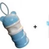 Bob Online ™ – Blauw Beer – Melkpoeder Doseerdoosje + Rietje – BPA-vrij – Melkpoeder Toren Blauw – Melkpoedertoren – Milk Powder Tower – Milk Powder Dispenser – Bewaar Bakjes – Reisbox – Bewaardoosje – Herbruikbaar Rietje – Baby Training Straw -Winkel voor babyproducten 1200x772 5