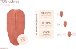 Puckababy Inbakerslaapzak Original Mini 3-6m - Teddy Winter - Earth