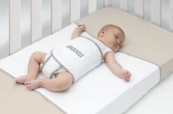 Snoozzz Slaapwikkel Regular - Baby Slaaphulp - Voorkomt Voorkeurshouding - Geschikt Voor Wieg En Ledikant - 0+ Maanden - Wit/Grijs - 180 X 50 Cm