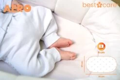BestCare Aero Ledikant Matras | 37 X 70 X 6cm | Voor Reiswieg, Wieg, Kinderbedje Of Trolley | Aloë Vera Hoes - Wasbaar | Hypoallergeen, Omkeerbaar Matras Voor Baby's En Kinderen | OEKO-TEX 100-Certificaat -Winkel voor babyproducten 1200x800 397