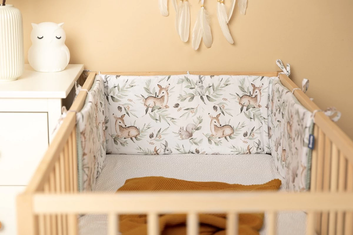 Sensillo Baby Bedbumper - Bedomrander - Anti stootrand Ledikant - Bed Zijbeschermers - 180x30cm - Wafel Mint Hertjes Sensillo Baby Bedbumper - Bedomrander - Anti Stootrand Ledikant - Bed Zijbeschermers - 180x30cm - Wafel Mint Hertjes -Winkel voor babyproducten 1200x800 411