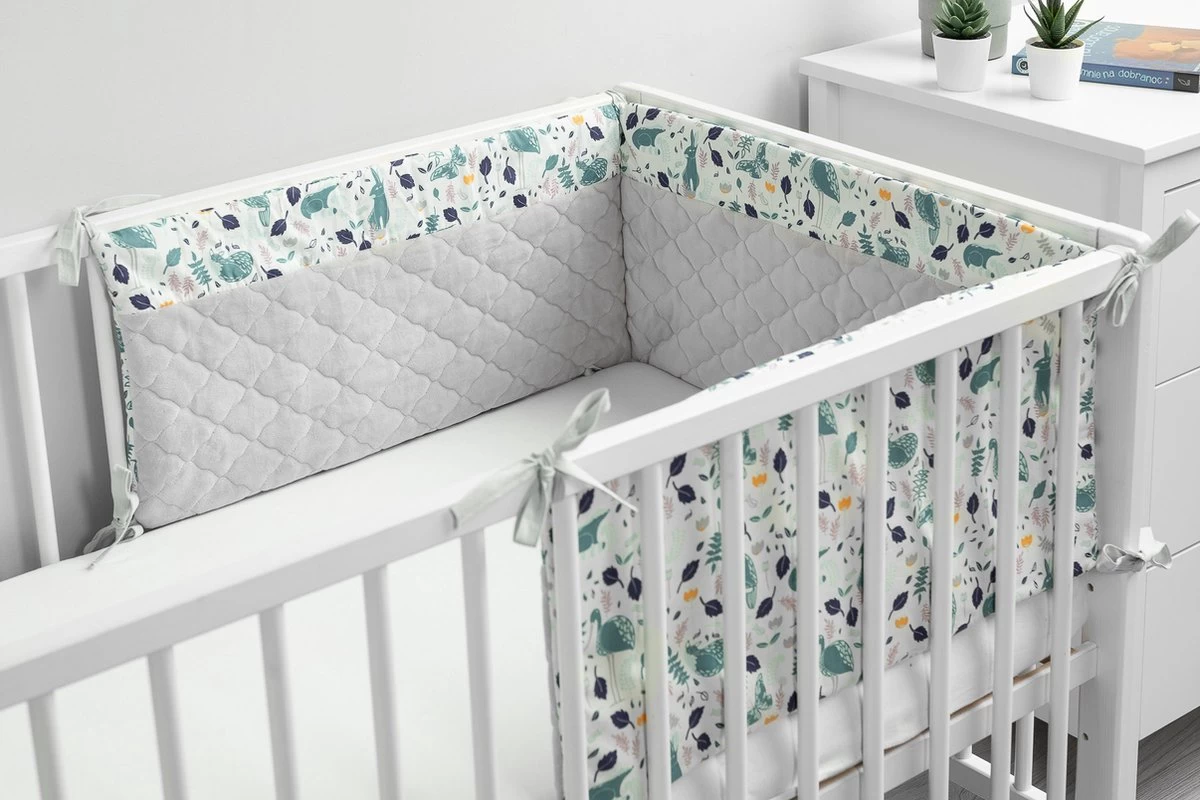 Sensillo Baby Bedbumper - Bedomrander - Anti stootrand Ledikant - Bed Zijbeschermers - 180x30cm - Grijs Diertjes Sensillo Baby Bedbumper - Bedomrander - Anti Stootrand Ledikant - Bed Zijbeschermers - 180x30cm - Grijs Diertjes -Winkel voor babyproducten 1200x800 427
