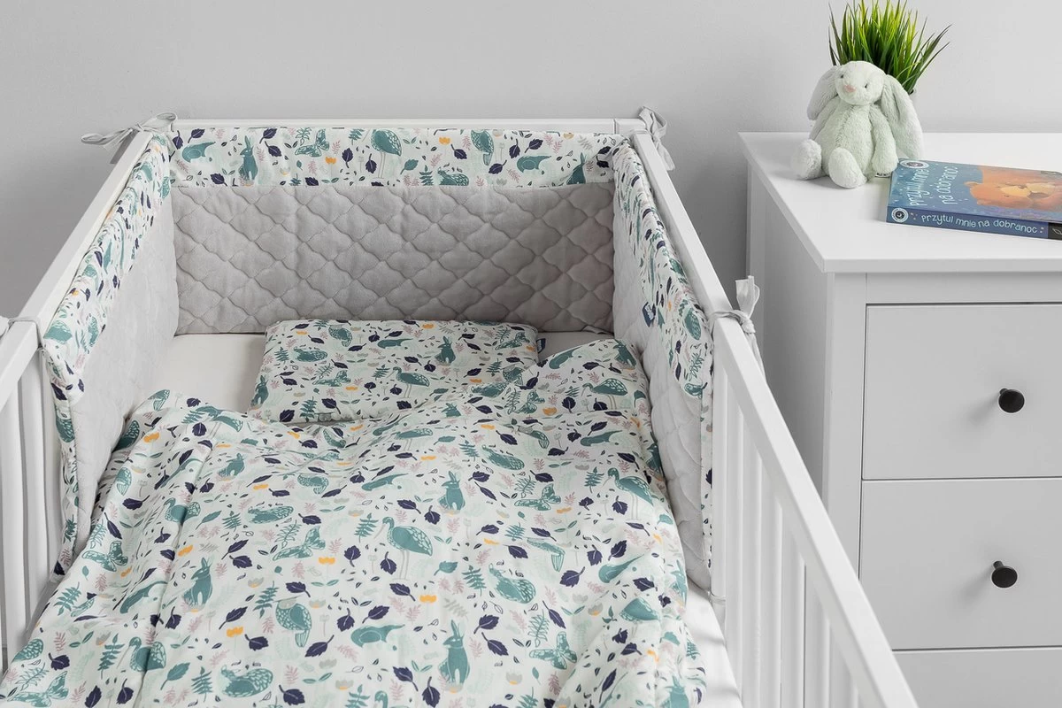 Sensillo Baby Bedbumper - Bedomrander - Anti stootrand Ledikant - Bed Zijbeschermers - 180x30cm - Grijs Diertjes Sensillo Baby Bedbumper - Bedomrander - Anti Stootrand Ledikant - Bed Zijbeschermers - 180x30cm - Grijs Diertjes -Winkel voor babyproducten 1200x800 428