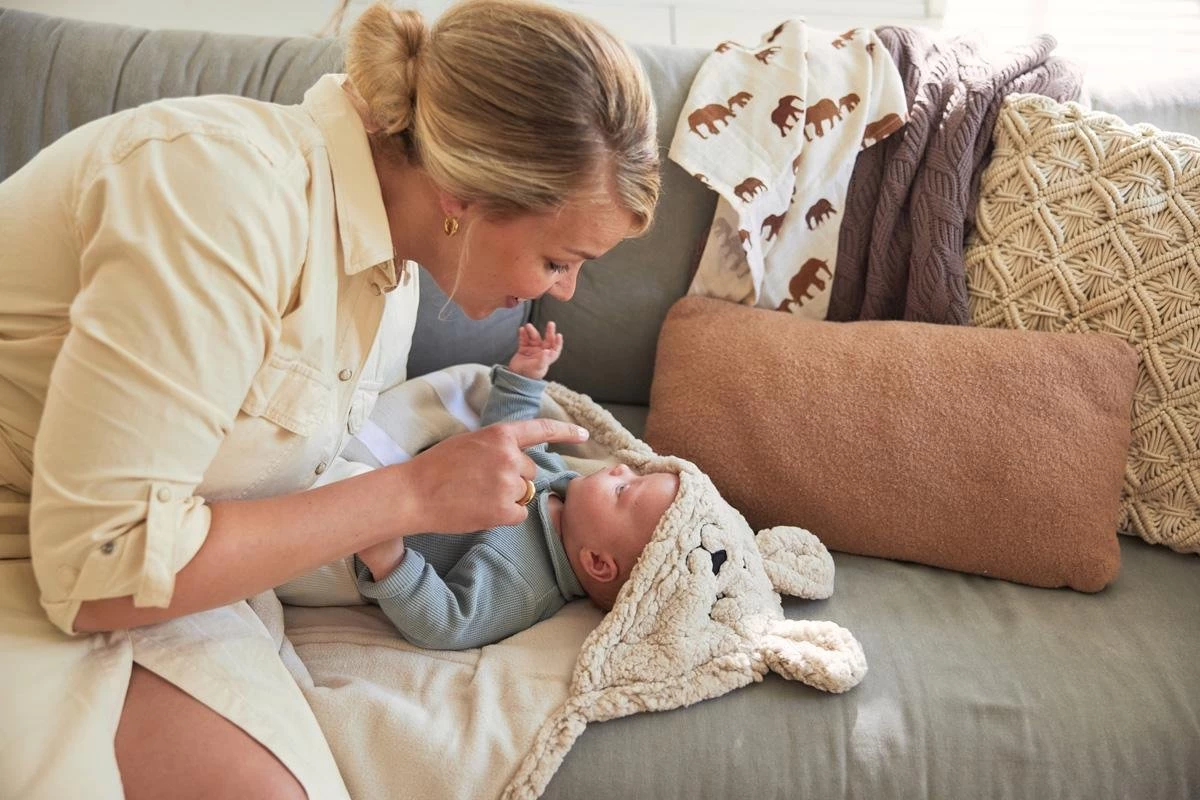 Jollein Wikkeldeken Bunny 100x105cm - Nougat Jollein Wikkeldeken Bunny 100x105cm - Nougat -Winkel voor babyproducten 1200x800 527