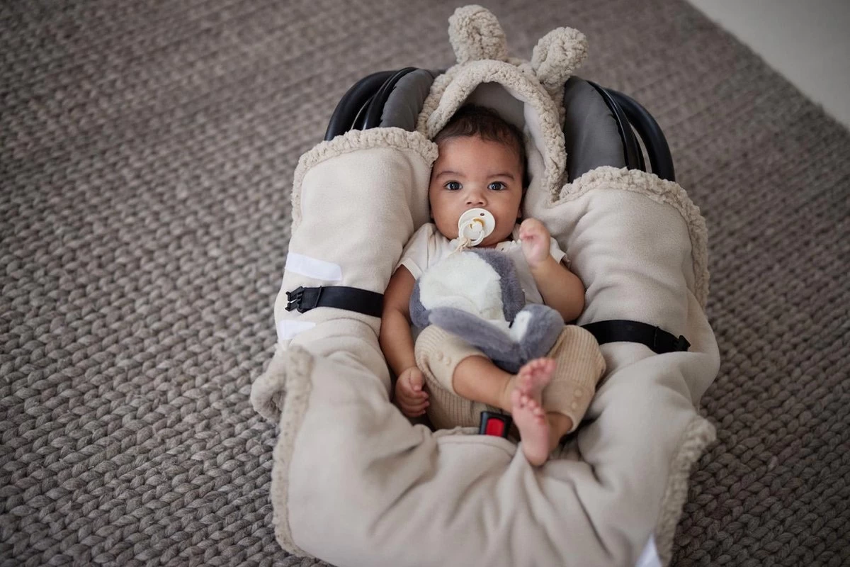 Jollein Wikkeldeken Bunny 100x105cm - Nougat Jollein Wikkeldeken Bunny 100x105cm - Nougat -Winkel voor babyproducten 1200x800 528