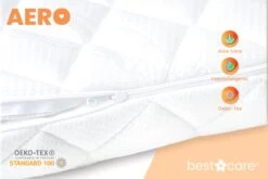 BestCare Aero Ledikant Matras | 37 X 70 X 6cm | Voor Reiswieg, Wieg, Kinderbedje Of Trolley | Aloë Vera Hoes - Wasbaar | Hypoallergeen, Omkeerbaar Matras Voor Baby's En Kinderen | OEKO-TEX 100-Certificaat -Winkel voor babyproducten 1200x801 28