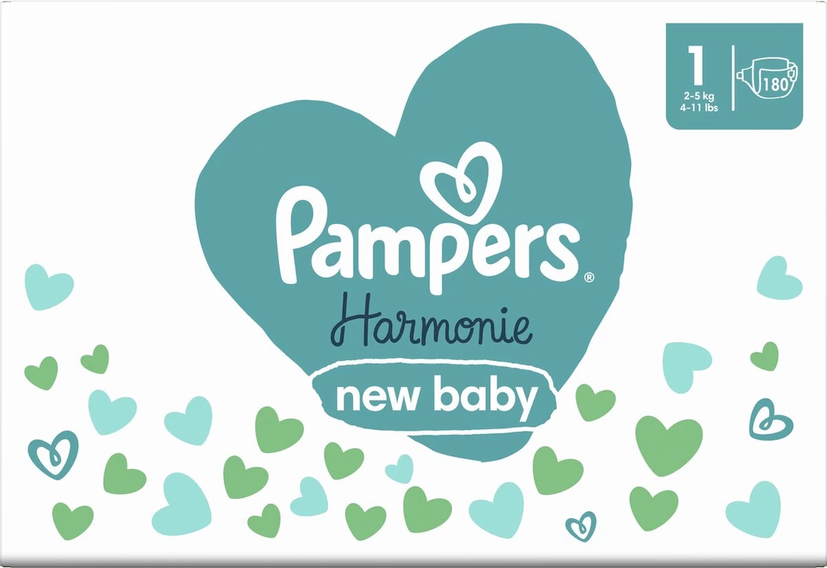 Pampers Harmonie Luiers - Maat 1 (2-5kg) - 180 Luiers - Maandbox Pampers® Pampers Harmonie Luiers - Maat 1 (2-5kg) - 180 Luiers - Maandbox -Winkel voor babyproducten