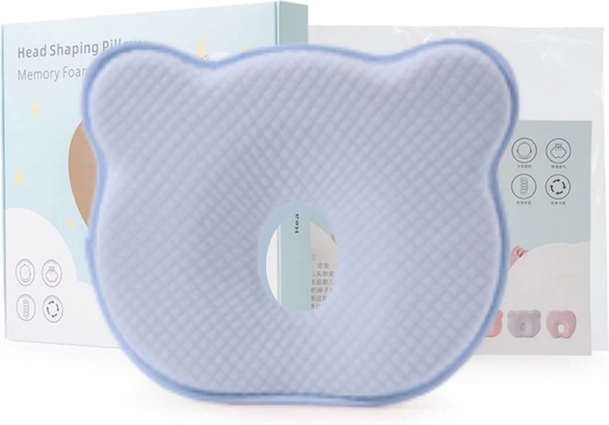 1Day - Baby Hoofdkussen - Blauw - 100% Katoen - Tegen Plat Achterhoofd 1Day - Baby Hoofdkussen - Blauw - 100% Katoen - Tegen Plat Achterhoofd -Winkel voor babyproducten 1200x837 9