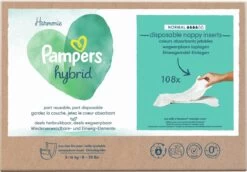 Pampers® Pampers Harmonie Hybrid - Wasbare Luier - 108 Absorberende Wegwerpbare Toplagen -Winkel voor babyproducten 1200x838