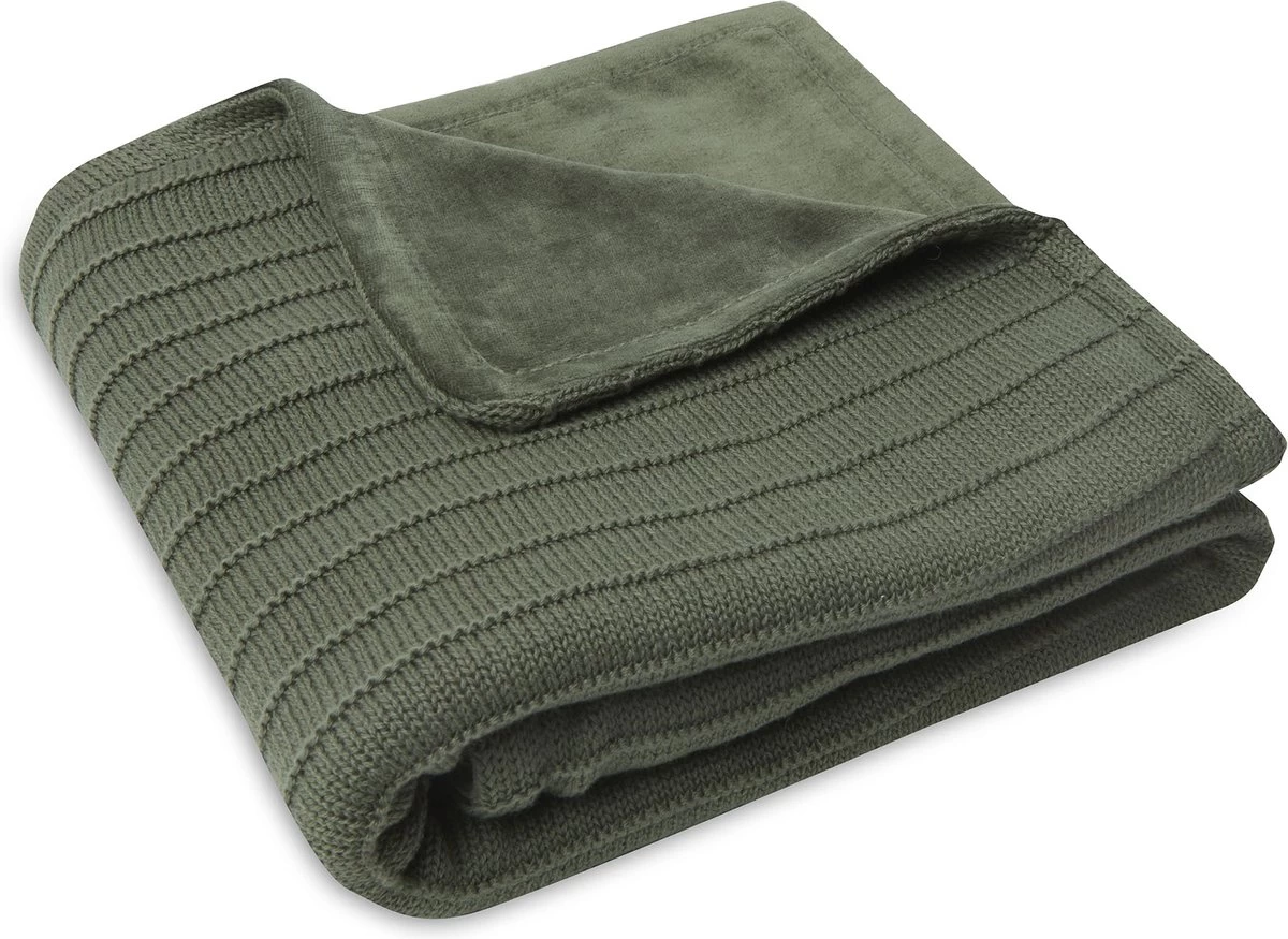 Jollein Baby Deken Wieg Velvet Pure Knit - Leaf Green - GOTS Jollein Baby Deken Wieg Velvet Pure Knit - Leaf Green - GOTS -Winkel voor babyproducten 1200x875 3