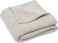 Jollein Baby Deken Wieg 75x100cm Basic Knit - Nougat/Fleece -Winkel voor babyproducten 1200x890 4