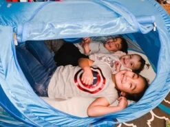 Deryan Peuter Luxe Campingbedje – Inclusief Zelfopblaasbare Matras - Blue -Winkel voor babyproducten 1200x894