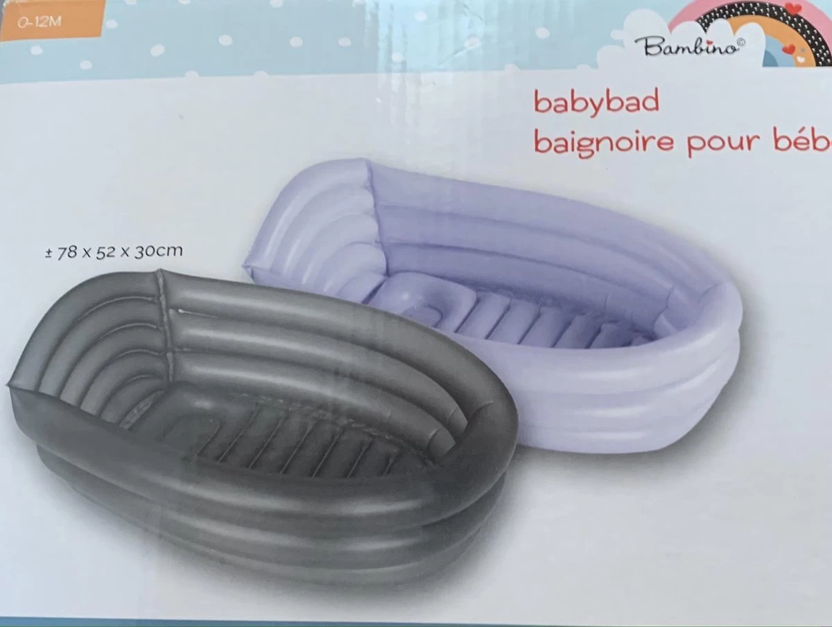 Bambino© Opblaasbaar Babybad - Donkergrijs - 78 x 52 x 30 cm | ideaal voor op reis | 0-12 maanden Bambino© Opblaasbaar Babybad - Donkergrijs - 78 X 52 X 30 Cm | Ideaal Voor Op Reis | 0-12 Maanden -Winkel voor babyproducten
