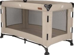 Reisbed Novi Baby® Nora Luxe Sand/Black -Winkel voor babyproducten 1200x906 1