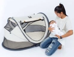 Deryan Peuter Luxe Campingbedje – Inclusief Zelfopblaasbare Matras - Cream -Winkel voor babyproducten 1200x926 5