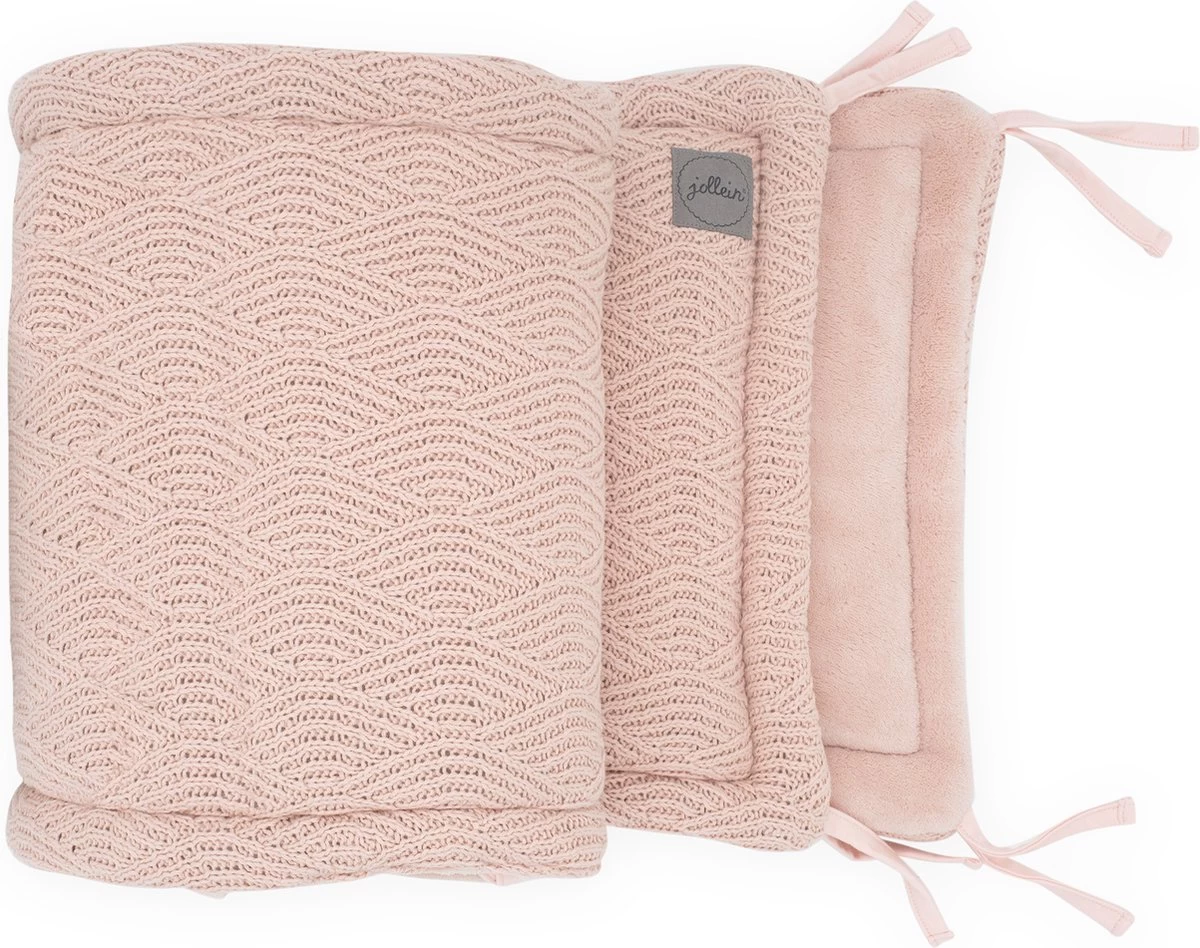 Jollein Bedomrander River Knit 180x35cm - Pale Pink Jollein Bedomrander River Knit 180x35cm - Pale Pink -Winkel voor babyproducten 1200x948 7