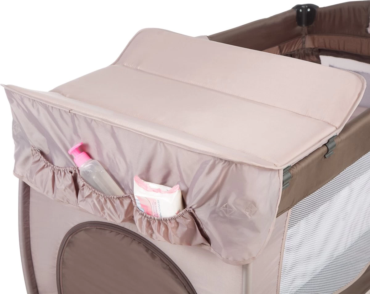tectake - Reisbedje babybed campingbed Dodo - 132x75x104cm incl. aankleedkussen en draagtas - bruin - 402203 Tectake - Reisbedje Babybed Campingbed Dodo - 132x75x104cm Incl. Aankleedkussen En Draagtas - Bruin - 402203 -Winkel voor babyproducten 1200x954 3