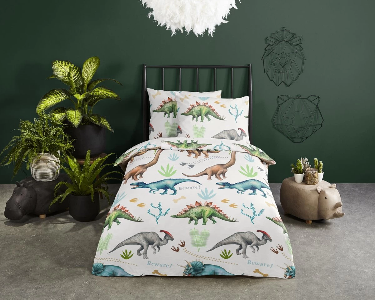 Good Morning Kids Dekbedovertrek Dino-Ledikant (100 x 135 cm) Good Morning Kids Dekbedovertrek Dino-Ledikant (100 X 135 Cm) -Winkel voor babyproducten 1200x959 5