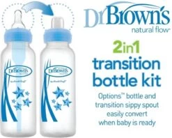 Dr. Brown's Sippy Spout Standaardfles - Transition Bottle - 2 Stuks -Winkel voor babyproducten 1200x961
