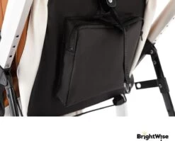 Merkloos BrightWise® Luxe Kinderwagen 3 In 1 Voldoet Aan Alle Europese Veiligheidscertificaten - Wandelwagen - Kinderwagen 3-in-1 Incl Autostoel - Kinderwagen Maxi Cosi – Buggy 3 In 1 - Newborn - Leer - Bruin -Winkel voor babyproducten 1200x967 8