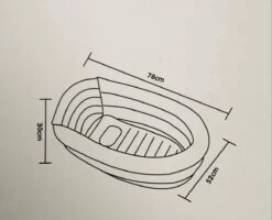 Bambino© Opblaasbaar Babybad - Lichtgrijs - 78 X 52 X 30 Cm | Ideaal Voor Op Reis | 0-12 Maanden -Winkel voor babyproducten 1200x971 2