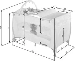Tectake - Reisbedje Babybed Campingbed Dodo - 132x75x104cm Incl. Aankleedkussen En Draagtas - Bruin - 402203 7 Tectake - Reisbedje Babybed Campingbed Dodo - 132x75x104cm Incl. Aankleedkussen En Draagtas - Bruin - 402203 -Winkel voor babyproducten 1200x972 4